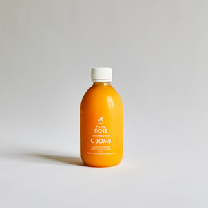 
                  
                    Daily Dose Cold Pressed C Bomb. Orange juice high in vitamin c.
                  
                