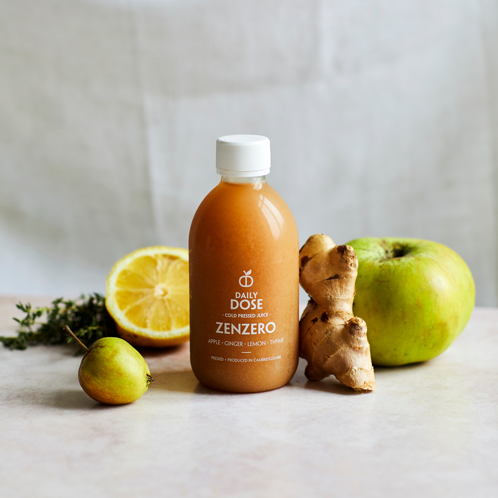 Daily Dose Cold Pressed Apple Juice with ginger